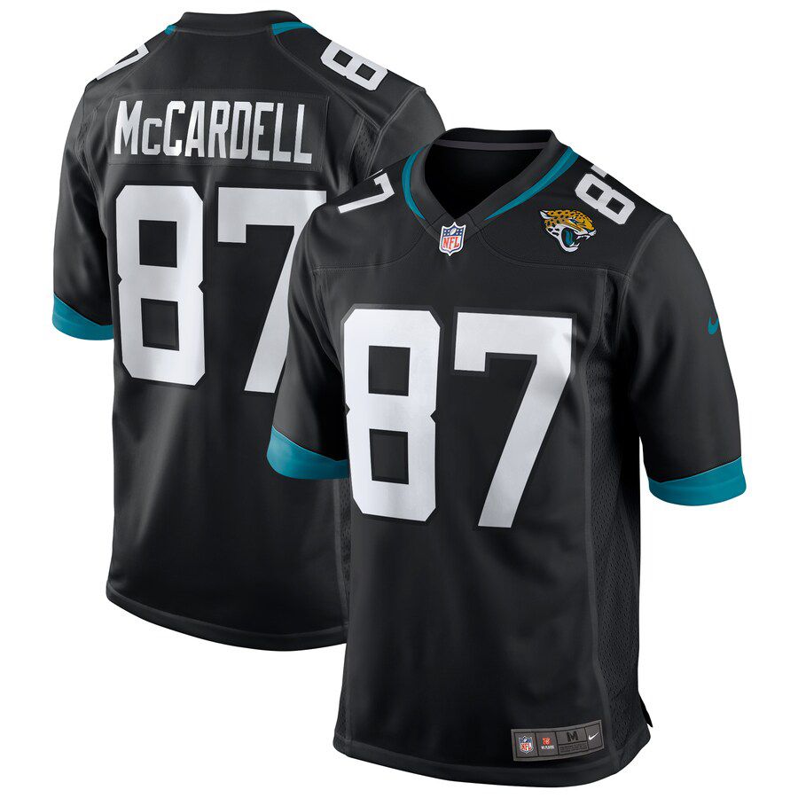 Men Jacksonville Jaguars #87 Keenan McCardell Nike Black Game Retired Player NFL Jersey->jacksonville jaguars->NFL Jersey